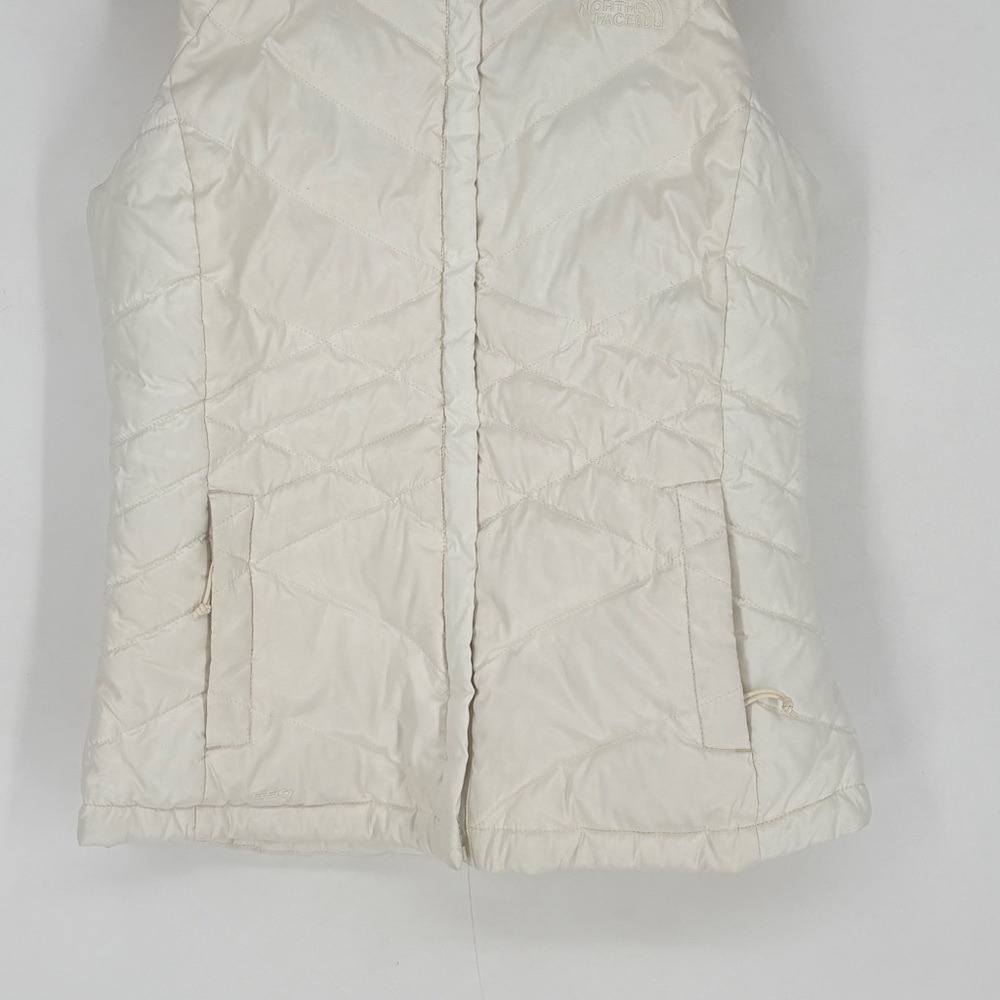 The North Face Tamburello Vest Womens Small Cream White Quilted Puffer Layering‎ - Picture 2 of 12